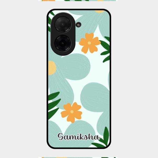 Daisy Dreams Customized Glass Case Cover For Poco C71