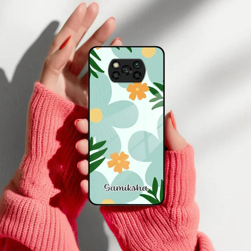 Daisy Dreams Customized Glass Case Cover For Poco - ShopOnCliQ