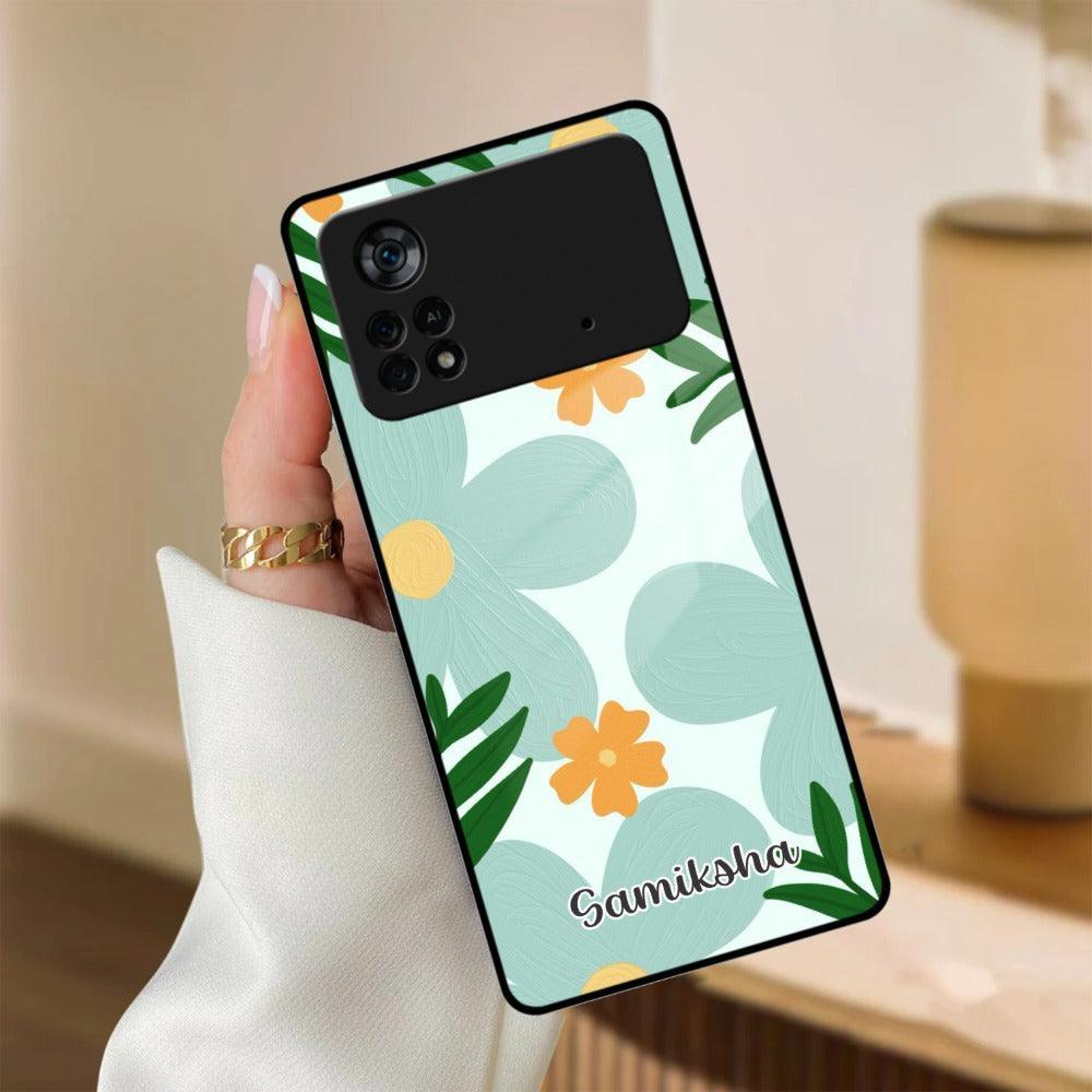 Daisy Dreams Customized Glass Case Cover For Poco - ShopOnCliQ