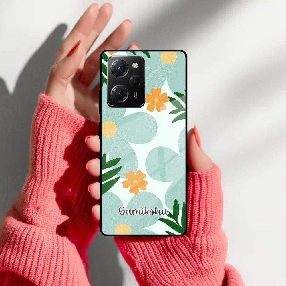 Daisy Dreams Customized Glass Case Cover For Poco