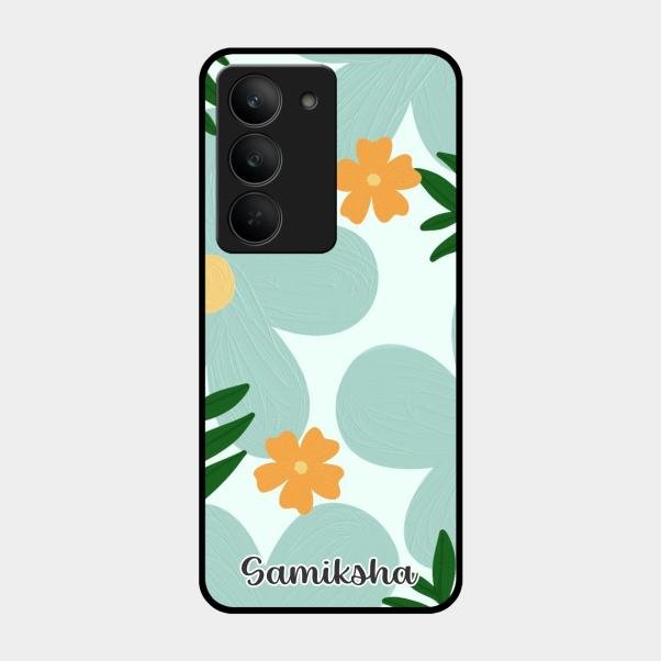 Daisy Dreams Customized Glass Case Cover For Realme 14X 5G