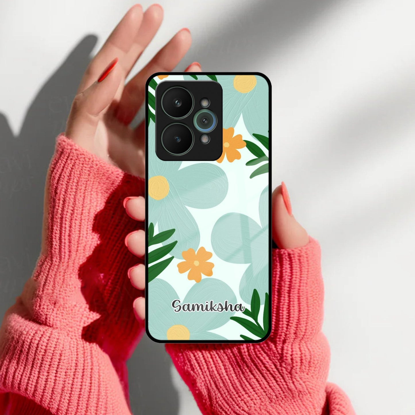 Daisy Dreams Customized Glass Case Cover For Realme/Narzo