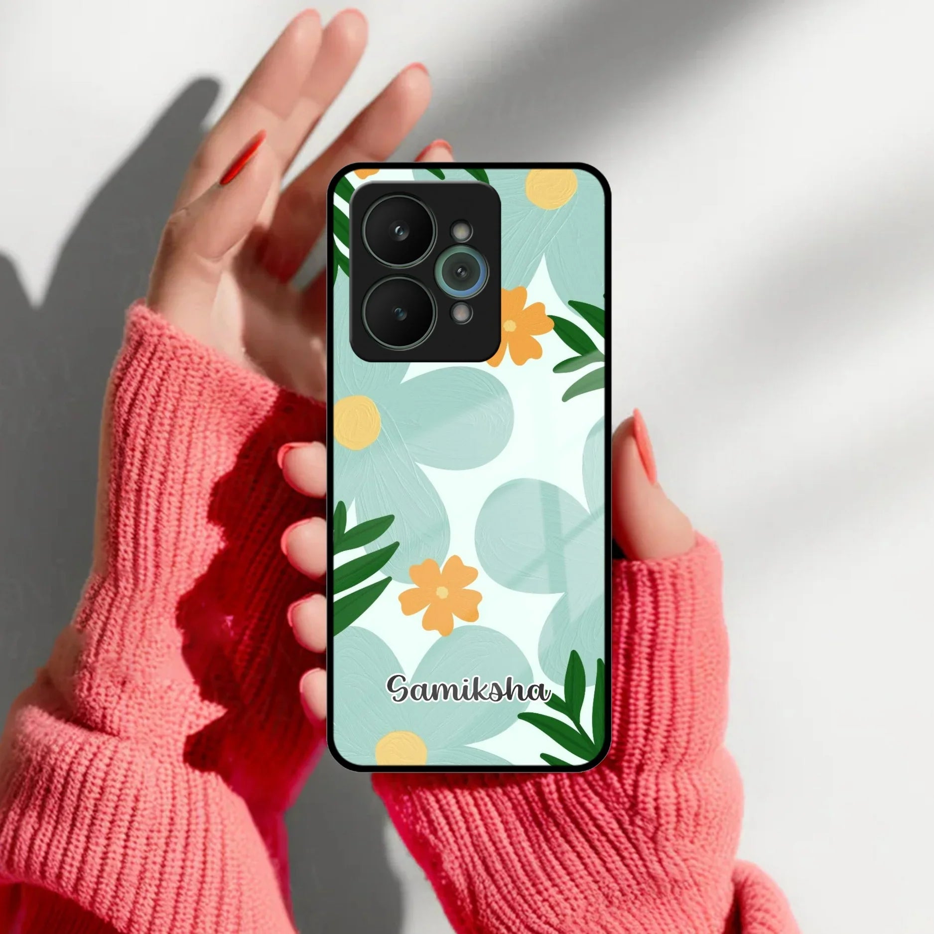 Daisy Dreams Customized Glass Case Cover For Realme/Narzo - ShopOnCliQ