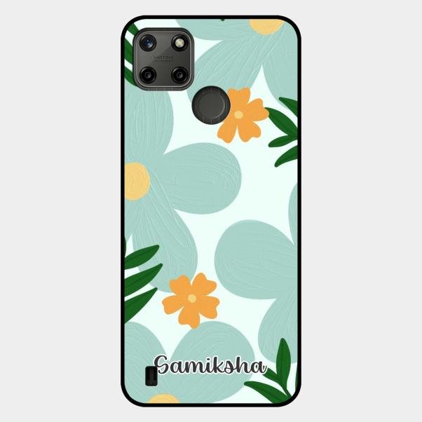 Daisy Dreams Customized Glass Case Cover For Realme C25Y