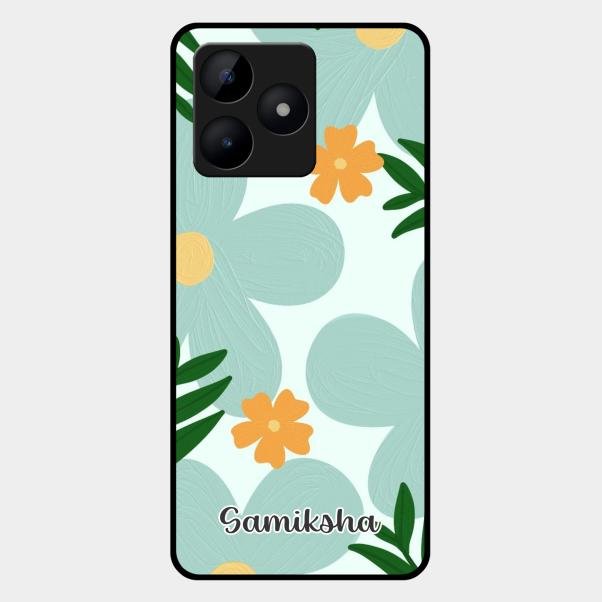 Daisy Dreams Customized Glass Case Cover For Realme C53