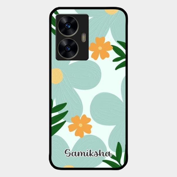 Daisy Dreams Customized Glass Case Cover For Realme C55