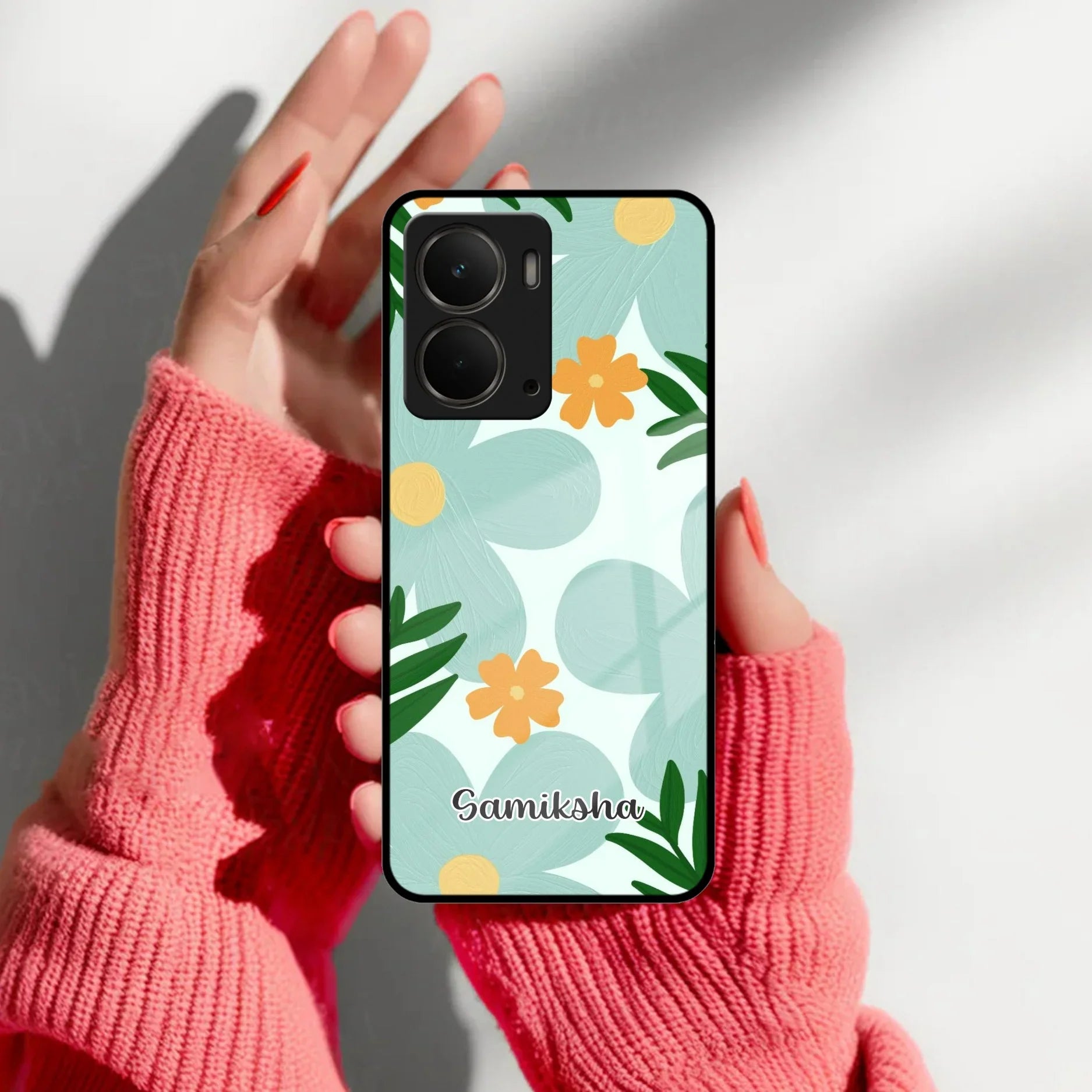 Daisy Dreams Customized Glass Case Cover For Realme/Narzo - ShopOnCliQ