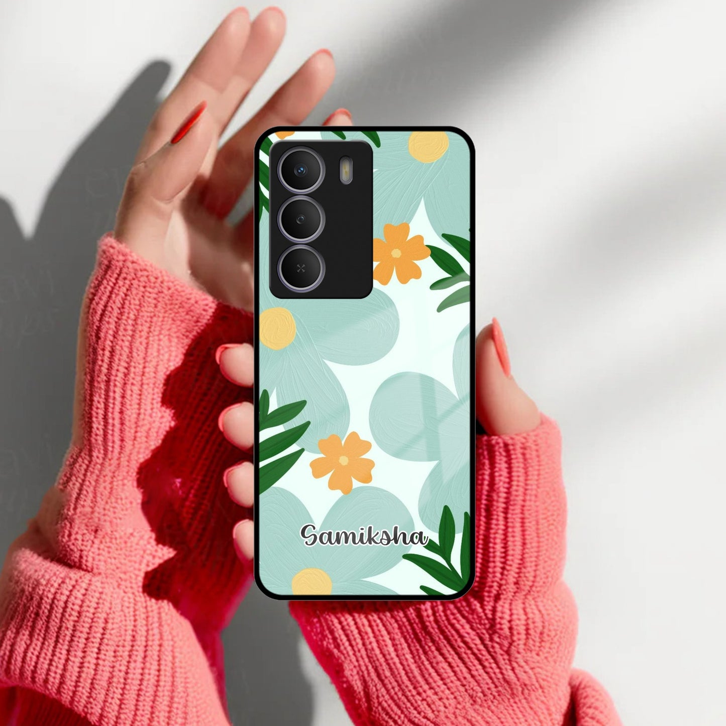 Daisy Dreams Customized Glass Case Cover For Realme/Narzo