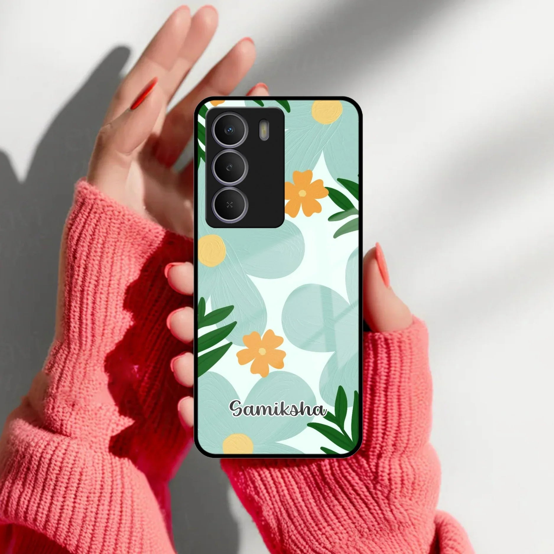 Daisy Dreams Customized Glass Case Cover For Realme/Narzo - ShopOnCliQ