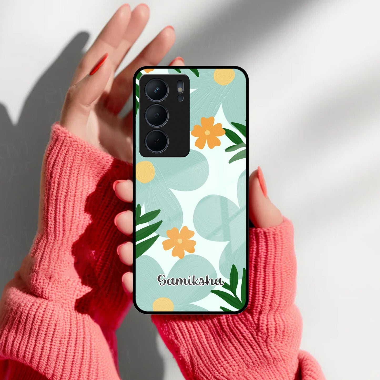 Daisy Dreams Customized Glass Case Cover For Realme/Narzo