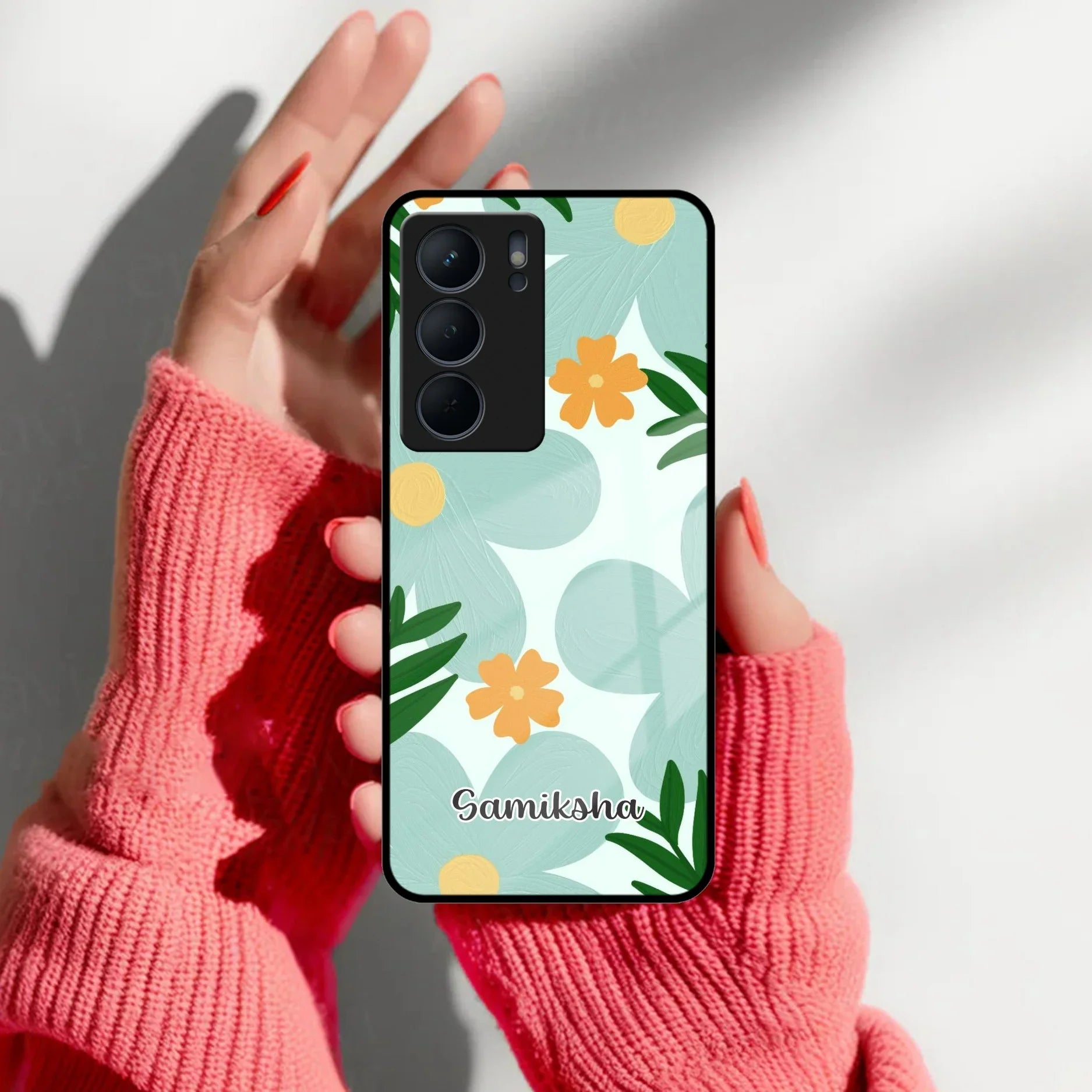 Daisy Dreams Customized Glass Case Cover For Realme/Narzo - ShopOnCliQ