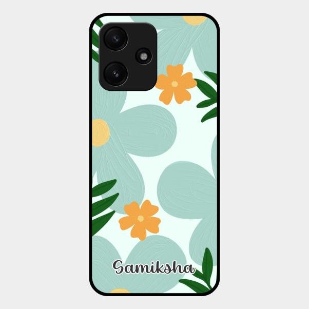 Daisy Dreams Customized Glass Case Cover For Redmi 12 5G