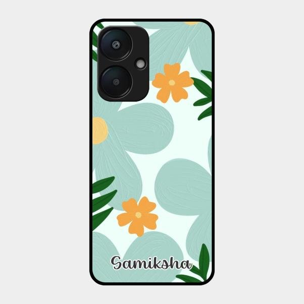 Daisy Dreams Customized Glass Case Cover For Redmi 13C 5G