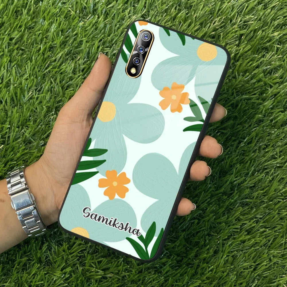 Daisy Dreams Customized Glass Case Cover For Vivo - ShopOnCliQ