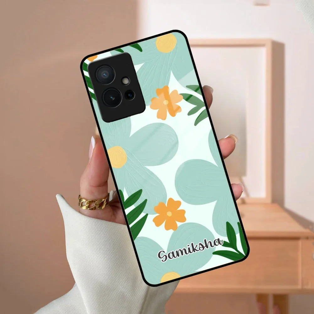 Daisy Dreams Customized Glass Case Cover For Vivo - ShopOnCliQ