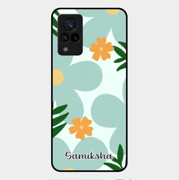 Daisy Dreams Customized Glass Case Cover For Vivo V21 5G