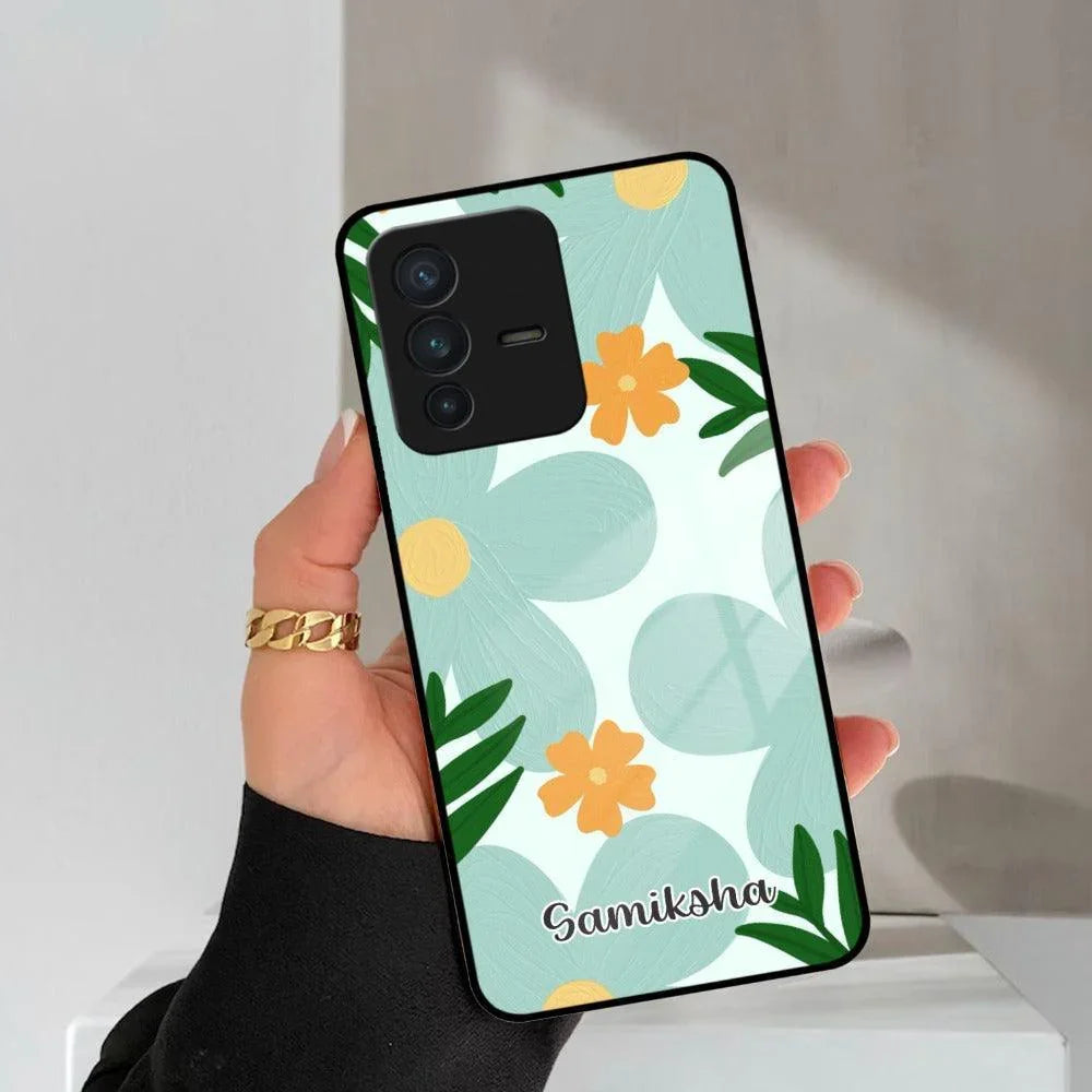 Daisy Dreams Customized Glass Case Cover For Vivo - ShopOnCliQ