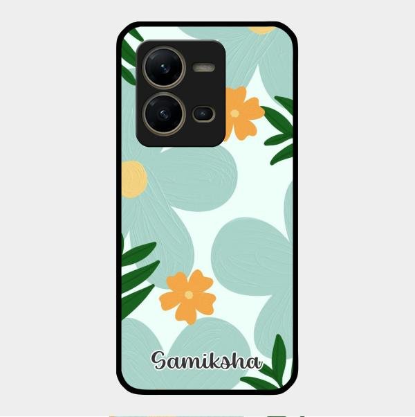 Daisy Dreams Customized Glass Case Cover For Vivo V25 5G