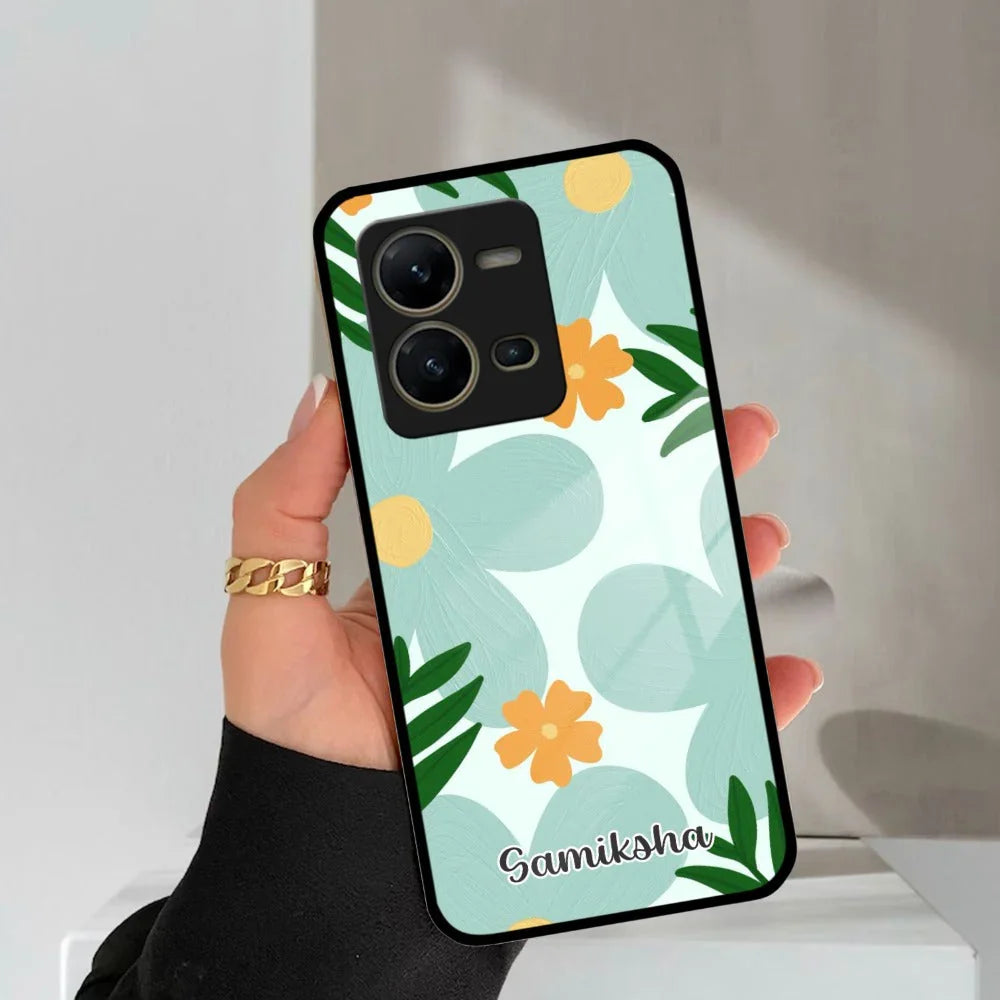 Daisy Dreams Customized Glass Case Cover For Vivo - ShopOnCliQ