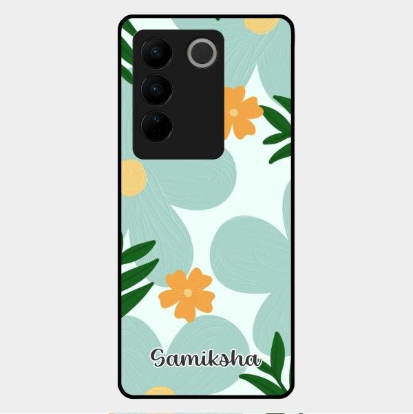 Daisy Dreams Customized Glass Case Cover For Vivo V27 Pro 5G