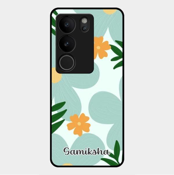 Daisy Dreams Customized Glass Case Cover For Vivo V29 Pro 5G