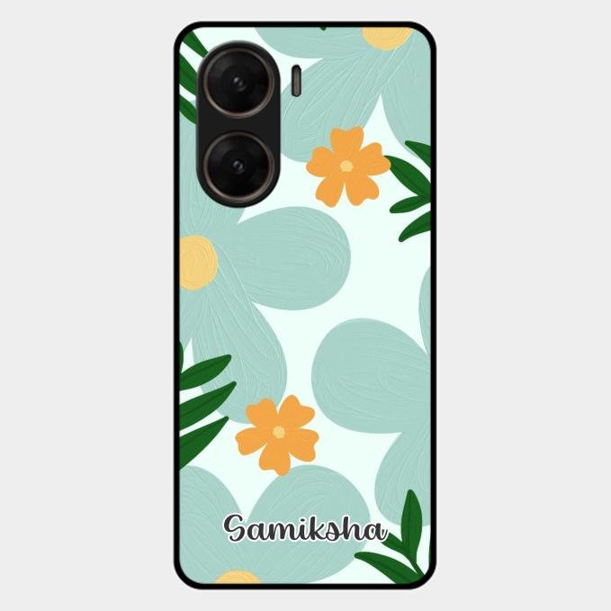 Daisy Dreams Customized Glass Case Cover For Vivo V29E 5G