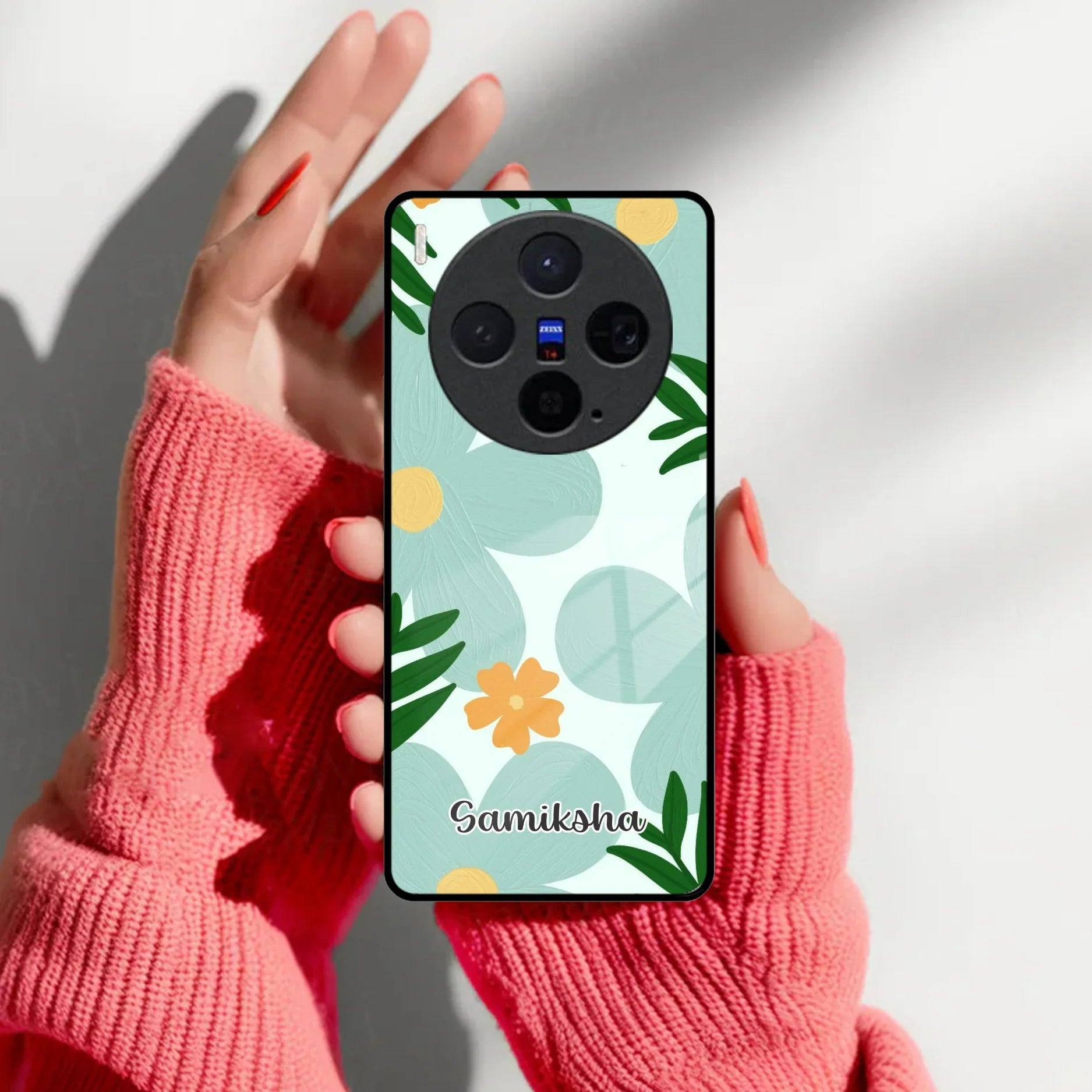 Daisy Dreams Customized Glass Case Cover For Vivo