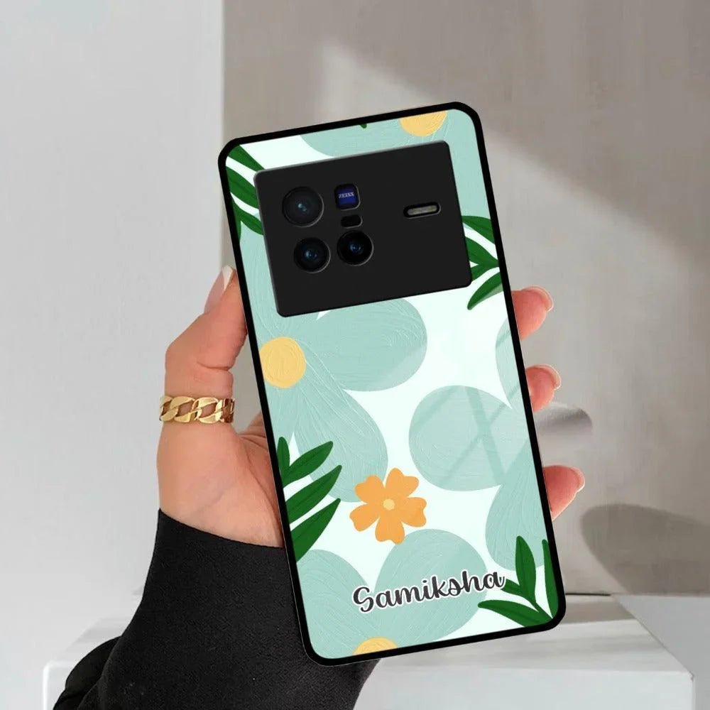 Daisy Dreams Customized Glass Case Cover For Vivo - ShopOnCliQ
