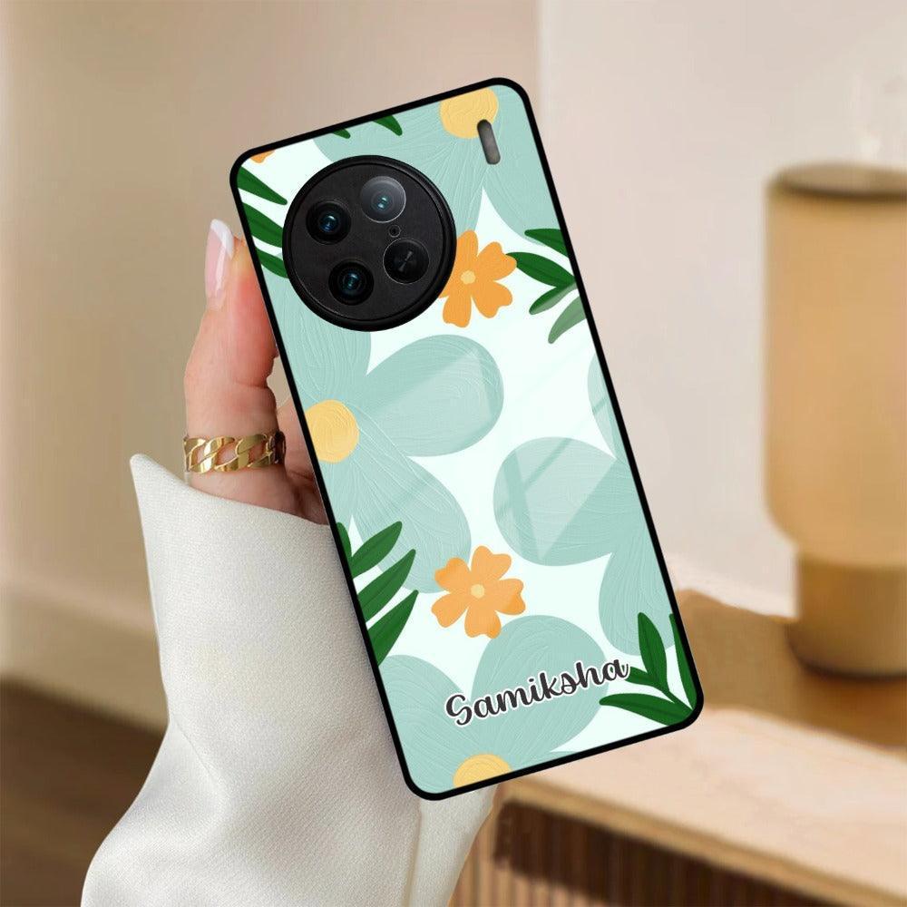 Daisy Dreams Customized Glass Case Cover For Vivo - ShopOnCliQ