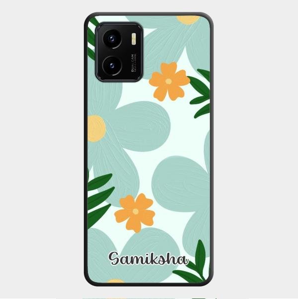 Daisy Dreams Customized Glass Case Cover For Vivo Y01