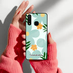 Daisy Dreams Customized Glass Case Cover For iQOO - ShopOnCliQ
