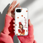 Daisy Flower Customize Transparent Silicon Case For iPhone 12 Pro