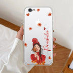 Daisy Flower Customize Anti Yellow Clear Case For iPhone 7 / iPhone 8 / iPhone Se 2020