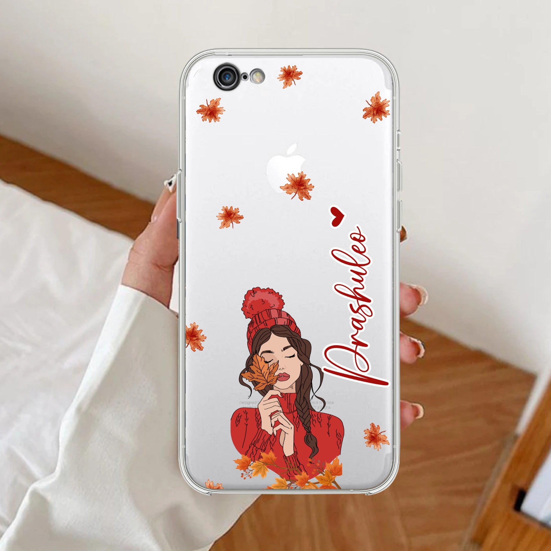 Daisy Flower Customize Transparent Silicon Case For iPhone 7 / iPhone 8 / iPhone Se 2020