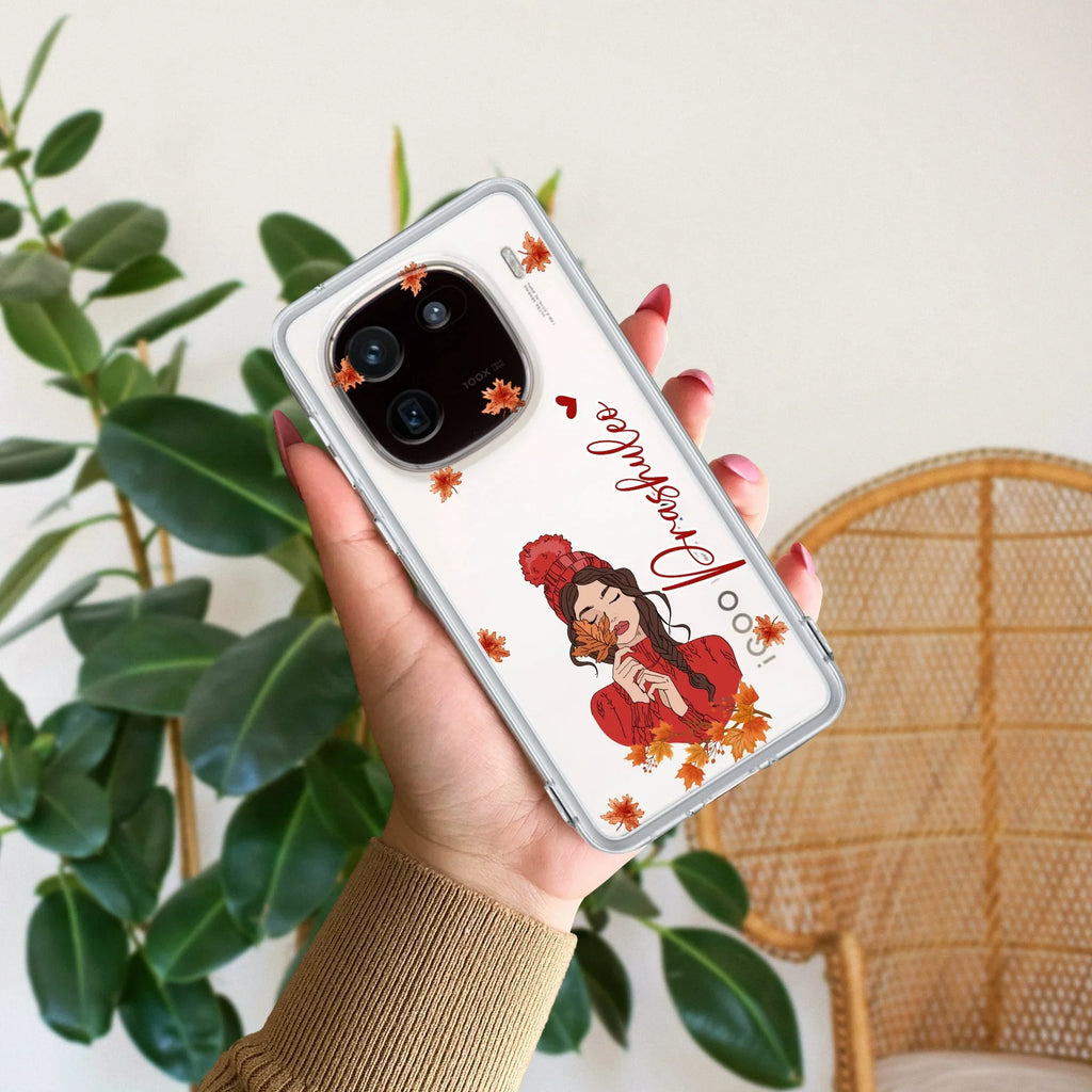 Daisy Flower Customize Transparent Silicon Case For iQOO 12 5G
