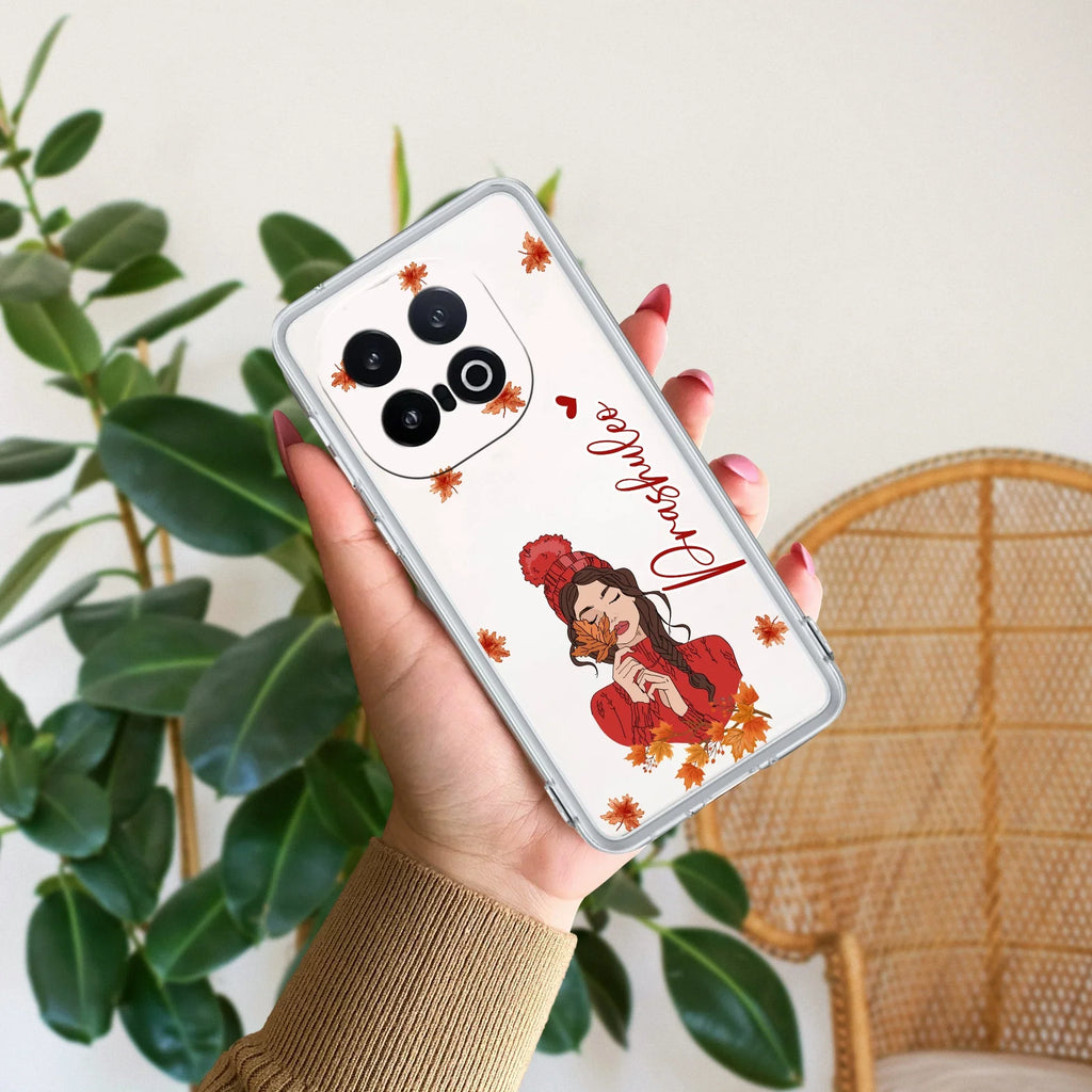Daisy Flower Customize Transparent Silicon Case For iQOO 13 5G