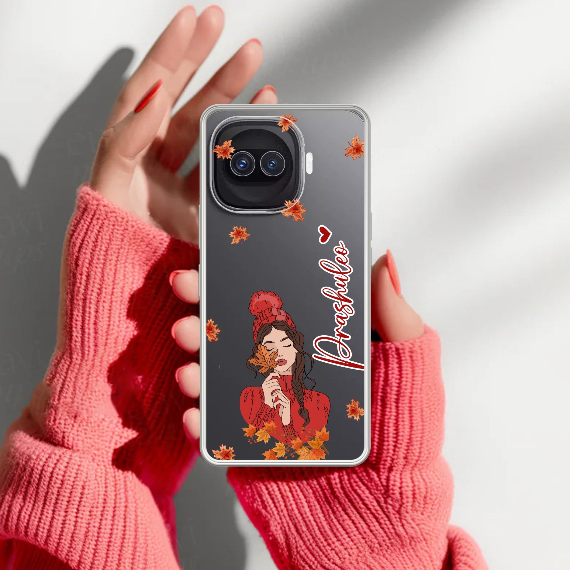 Daisy Flower Customize Transparent Silicon Case For iQOO