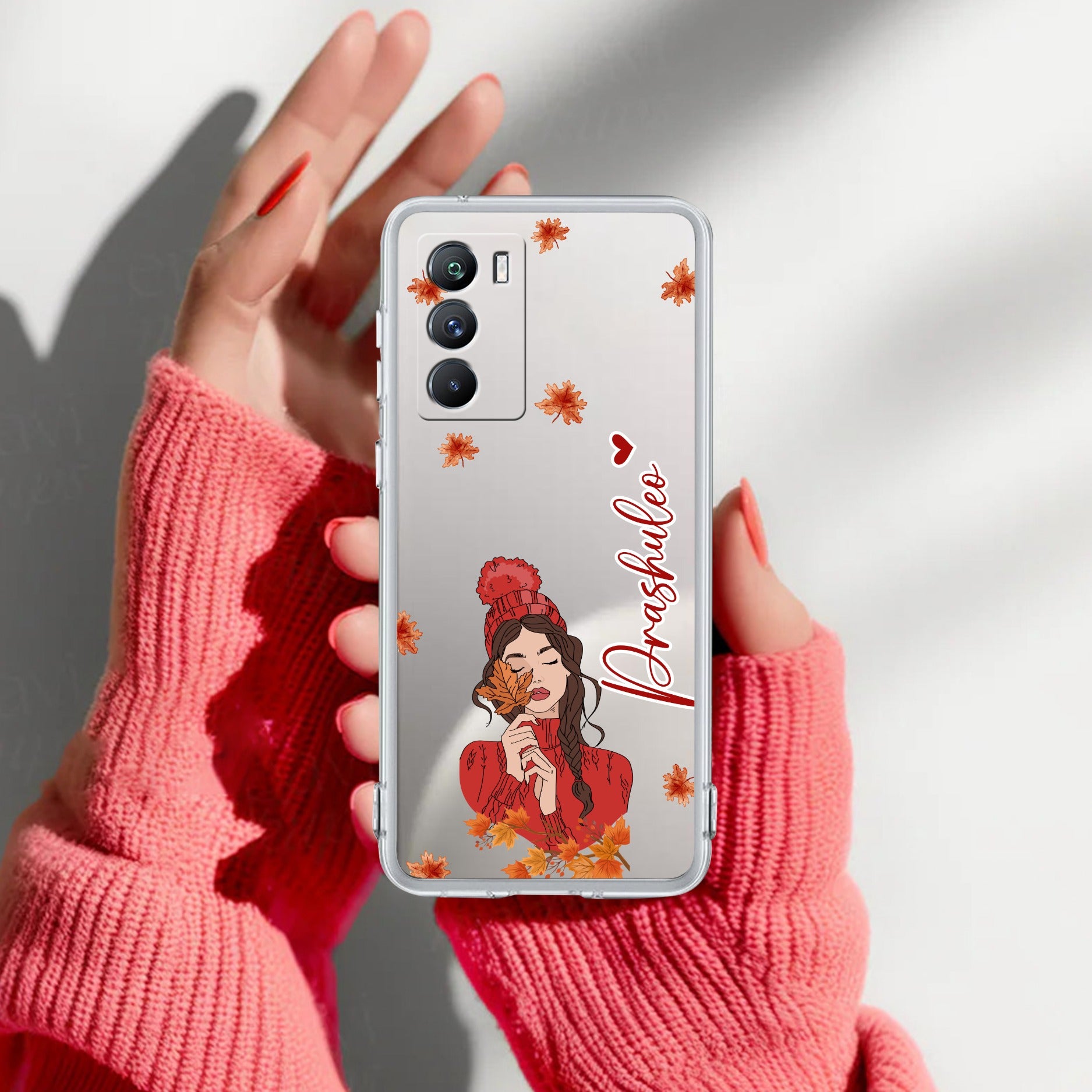 Daisy Flower Customize Transparent Silicon Case For iQOO 9 SE 5G