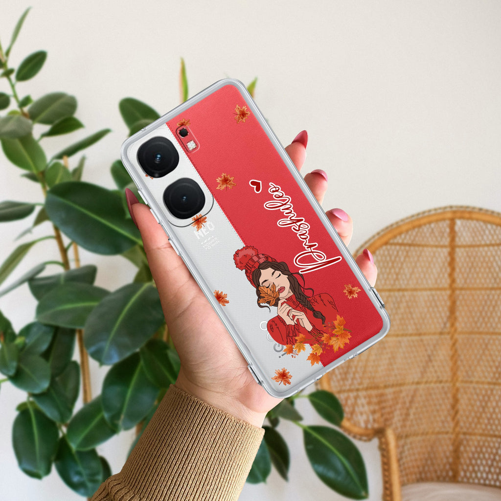 Daisy Flower Customize Transparent Silicon Case For iQOO Neo 9 Pro 5G