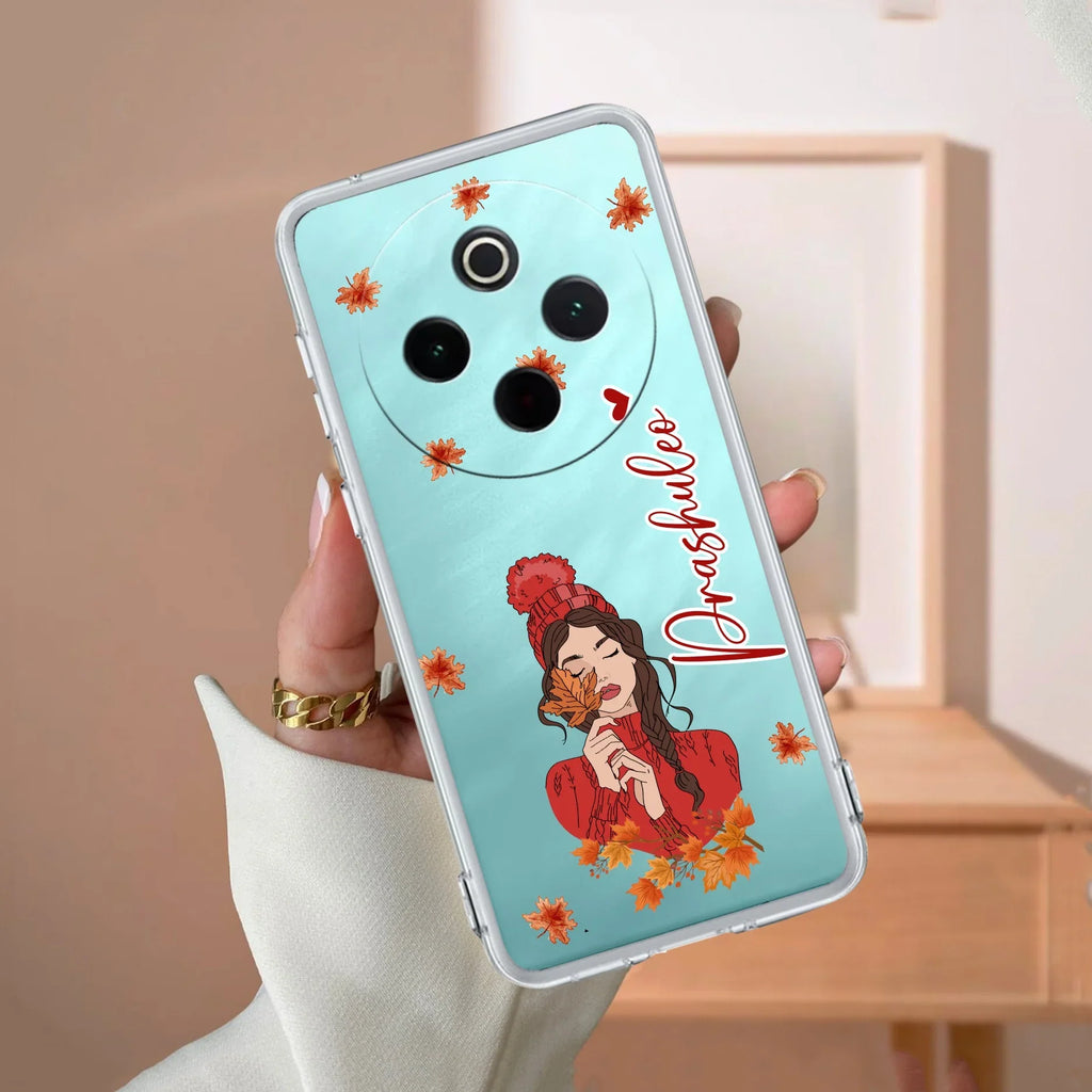 Daisy Flower Customize Transparent Silicon Case For iQOO Z10 5G