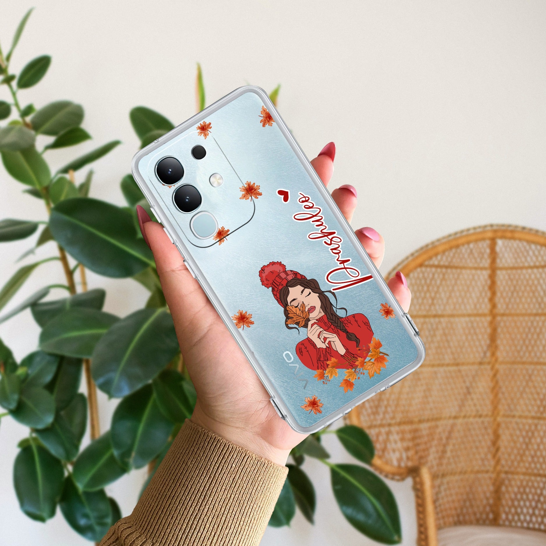 Daisy Flower Customize Transparent Silicon Case For iQOO Z10x 5G