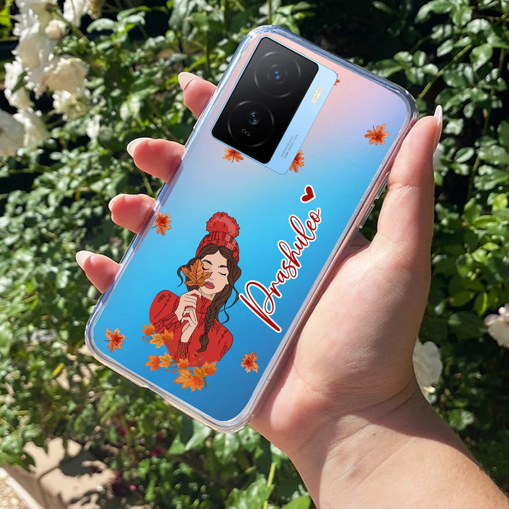 Daisy Flower Customize Transparent Silicon Case For iQOO Z7s 5G