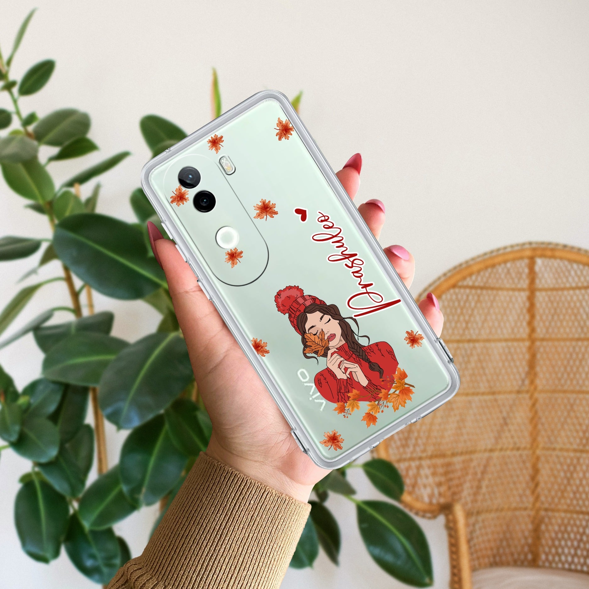 Daisy Flower Customize Transparent Silicon Case For iQOO Z9s 5G