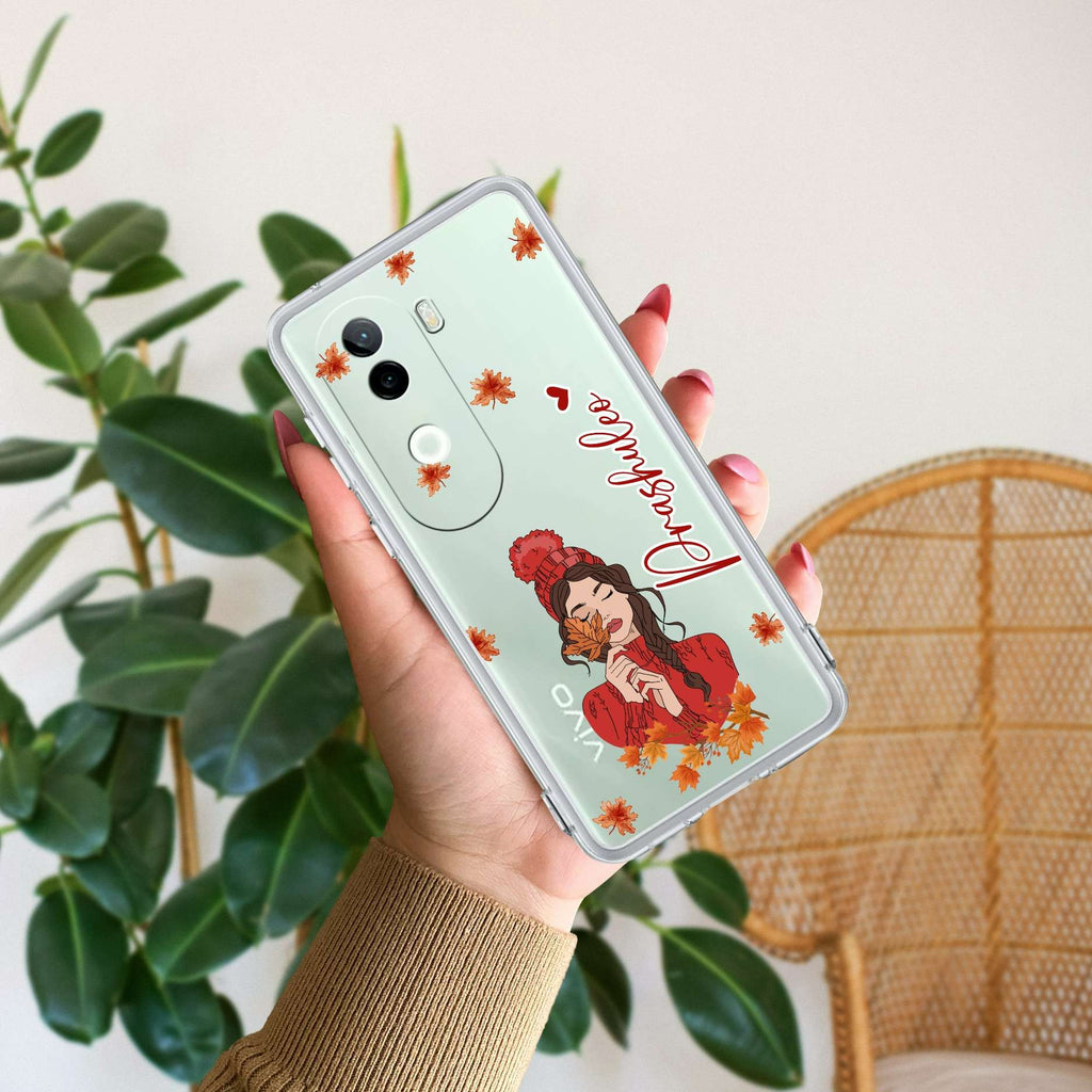 Daisy Flower Customize Transparent Silicon Case For Vivo X200 5G