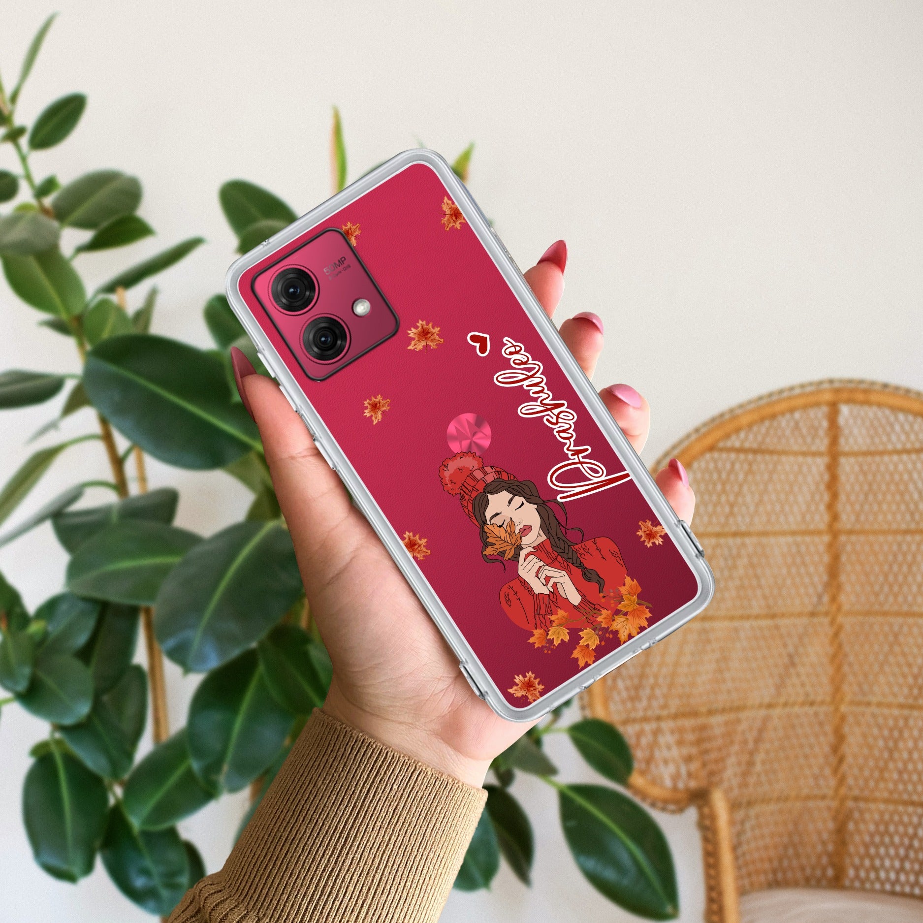 Daisy Flower Customize Anti Yellow Case For Motorola G84 5G