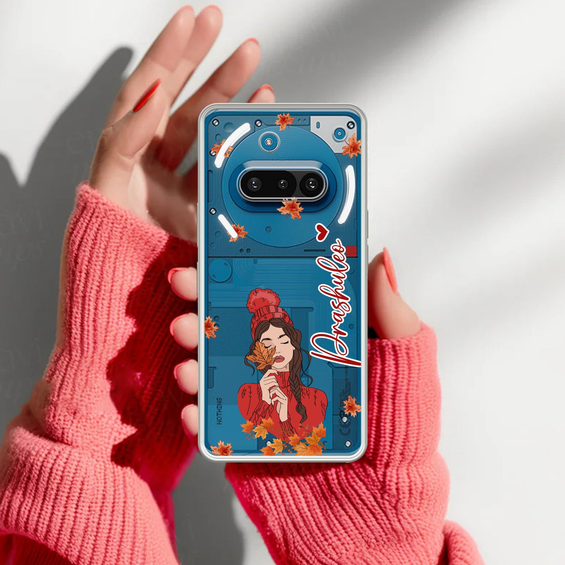 Daisy Flower Customize Transparent Silicon Case For Nothing Phone 3A 5G