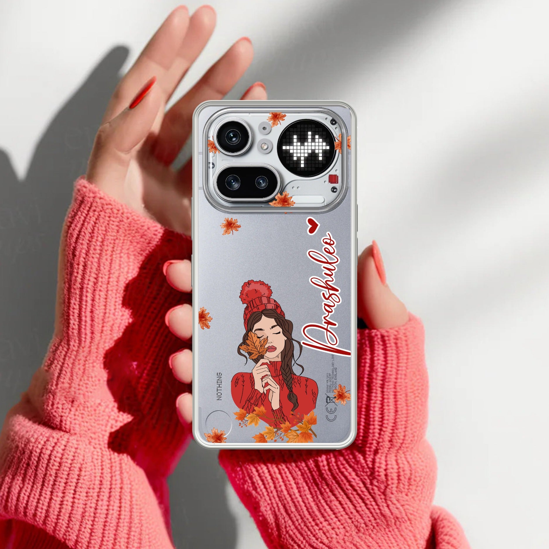 Daisy Flower Customize Transparent Silicon Case For Nothing Phone 4A Pro 5G