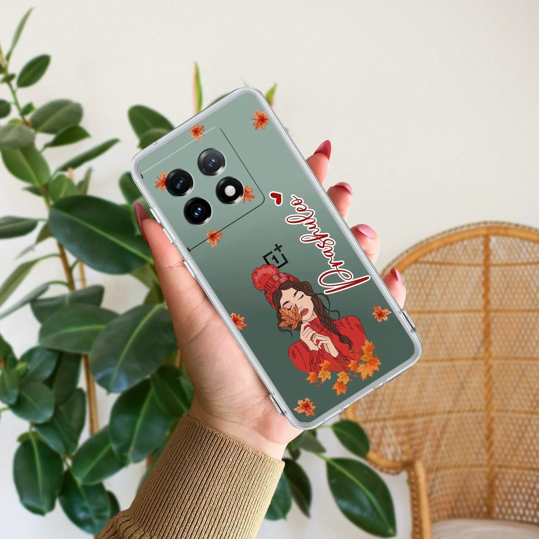 Daisy Flower Customize Transparent Silicon Case For OnePlus