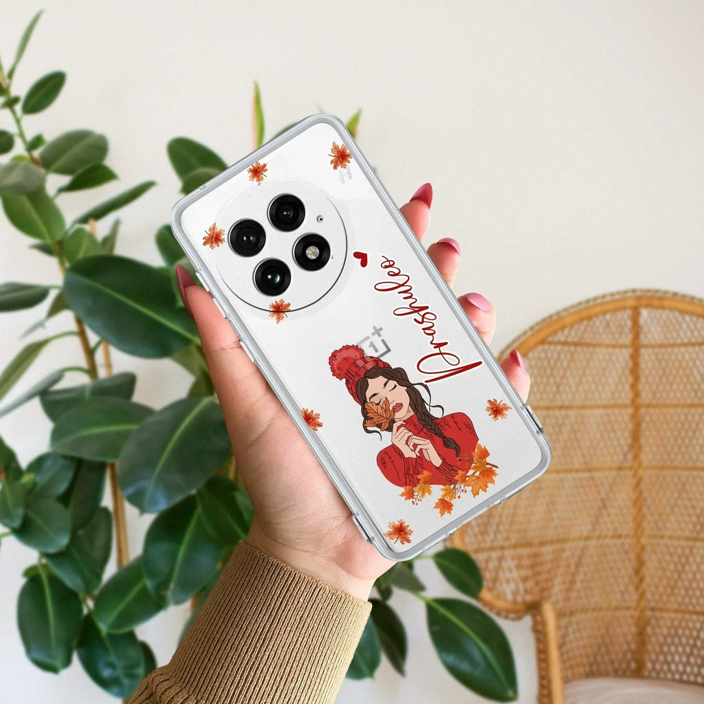 Daisy Flower Customize Transparent Silicon Case For OnePlus 9