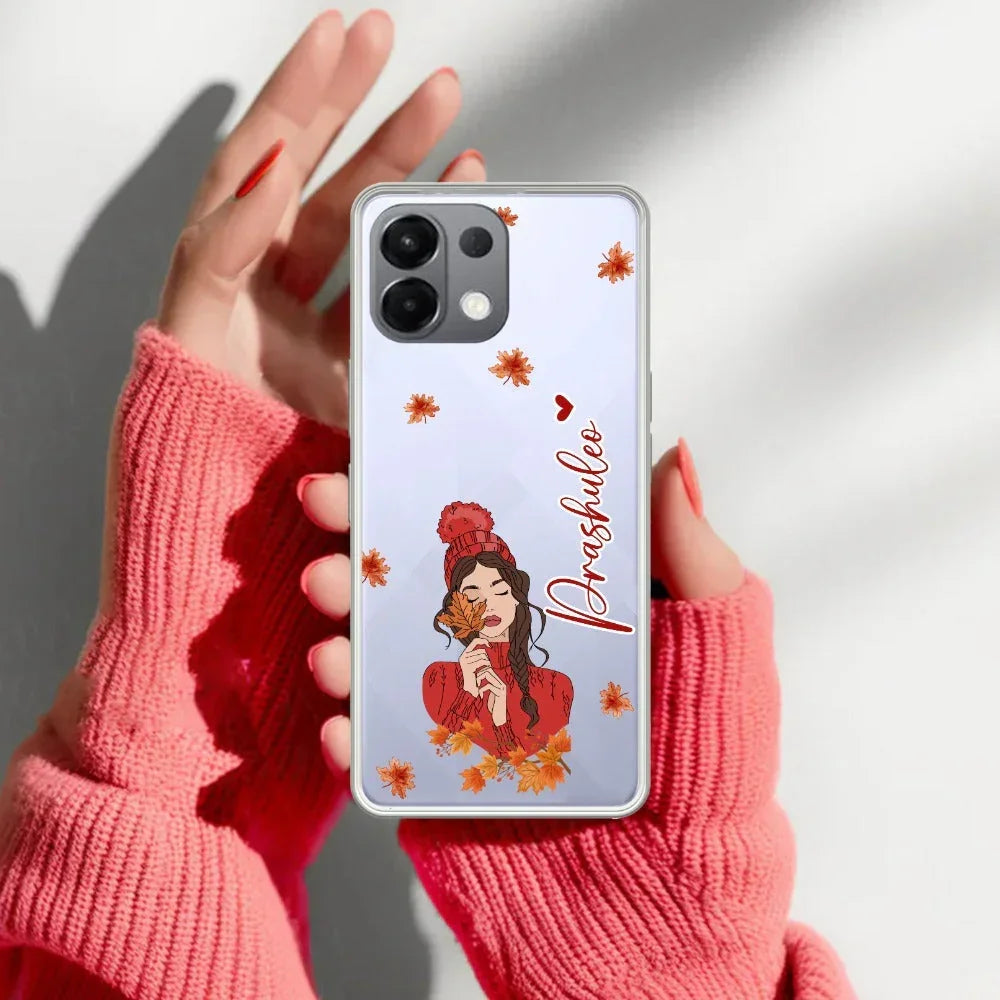 Daisy Flower Customize Transparent Silicon Case For Oppo Reno 13 Pro 5G